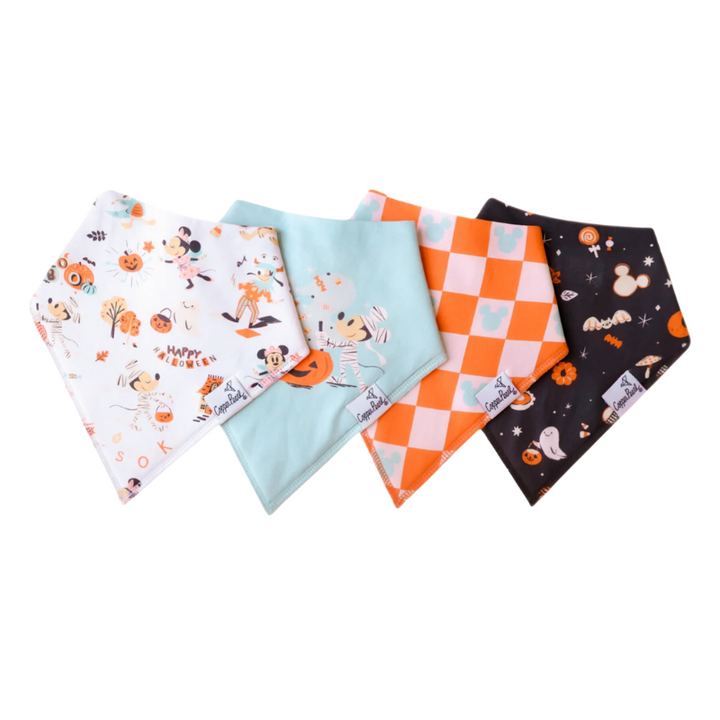 Copper Pearl - Baby Bandana Bib Set of 4 - Disney Halloween