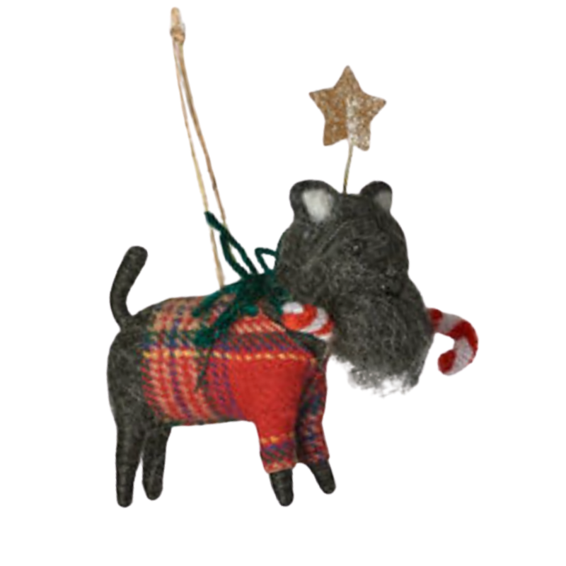 Christmas Dogs Felt Ornaments (8 Styles) - 3.5" - 5.5"