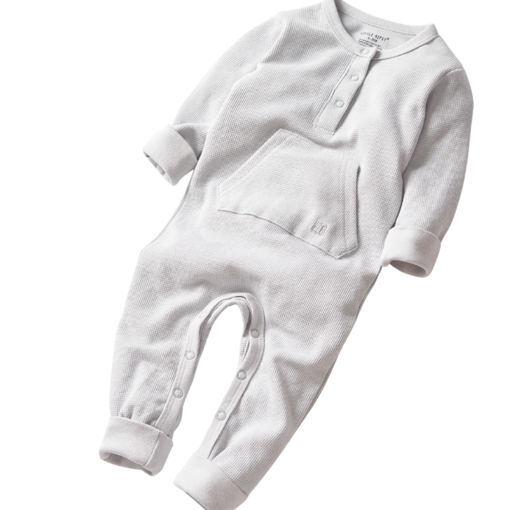 Little Bipsy - Waffle Romper in Frost