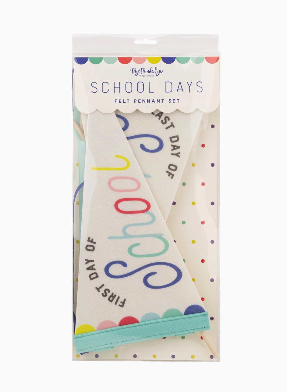 2 pack First and Last Day of School pennant banner