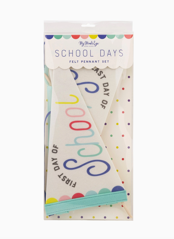 2 pack First and Last Day of School pennant banner
