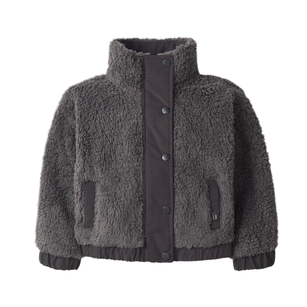 Little Bipsy - Sherpa Jacket in Smoke (7)