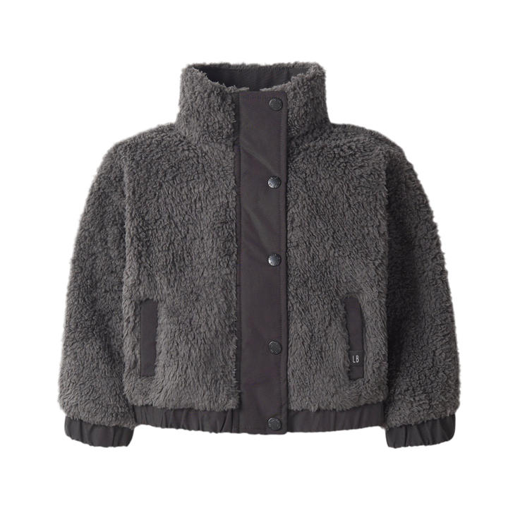 Little Bipsy - Sherpa Jacket in Smoke (7)