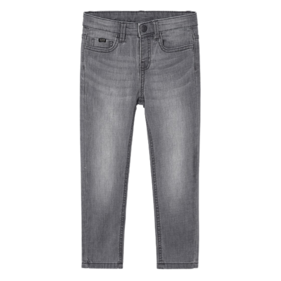 Mayoral - Boys Soft Denim Slim Jeans in Grey