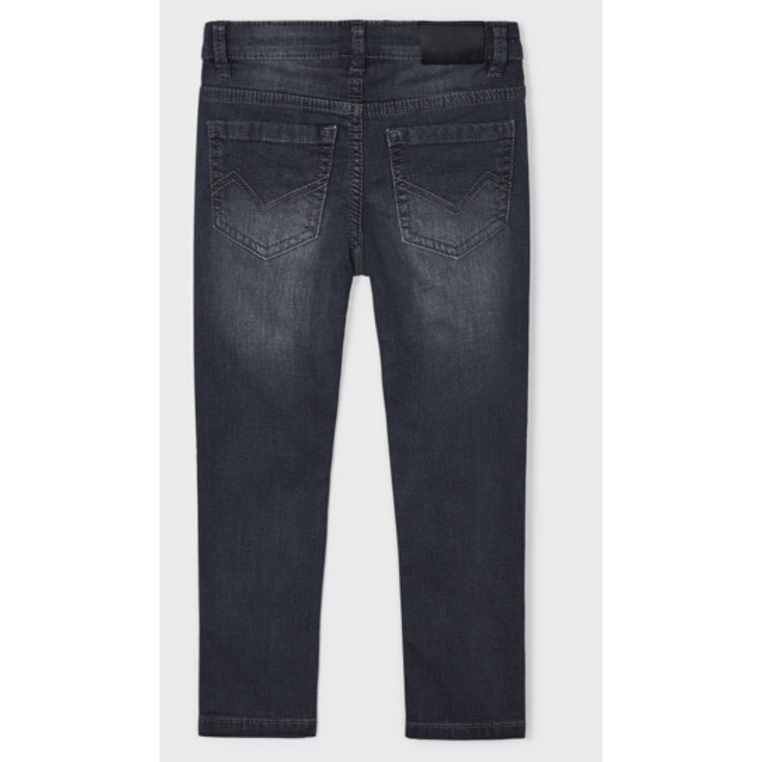Mayoral - Boys Soft Denim Slim Jeans in Vintage Black