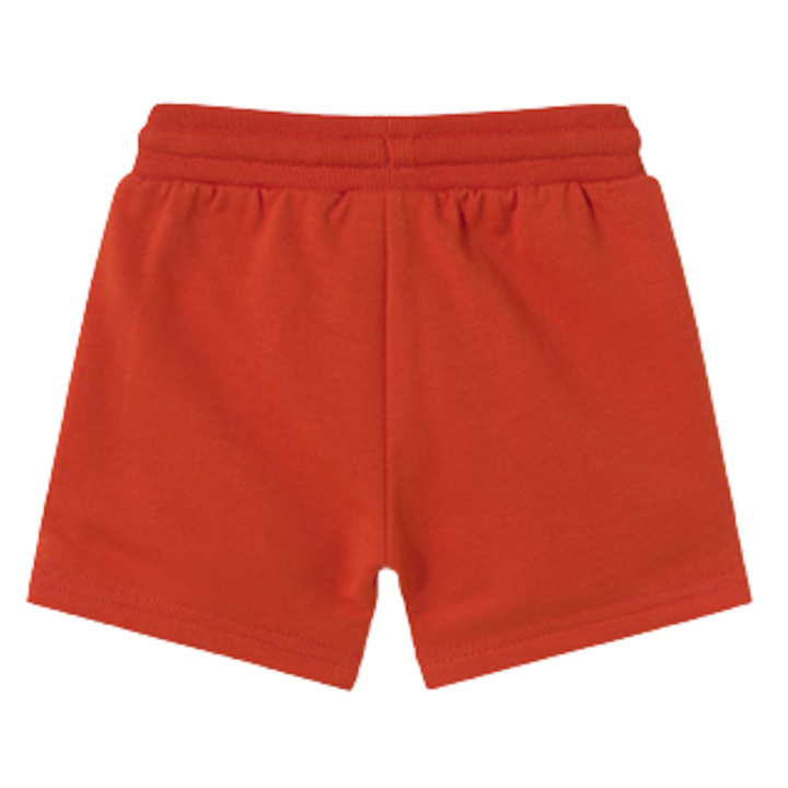 Mayoral - Baby Boys Drawstring Fleece Shorts in Red-Orange