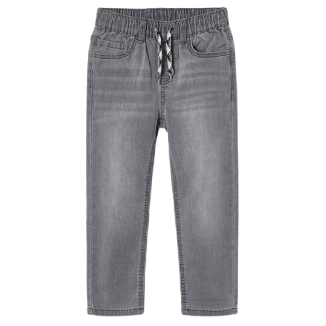 Mayoral - Boys Elastic Waist Soft Denim in Grey