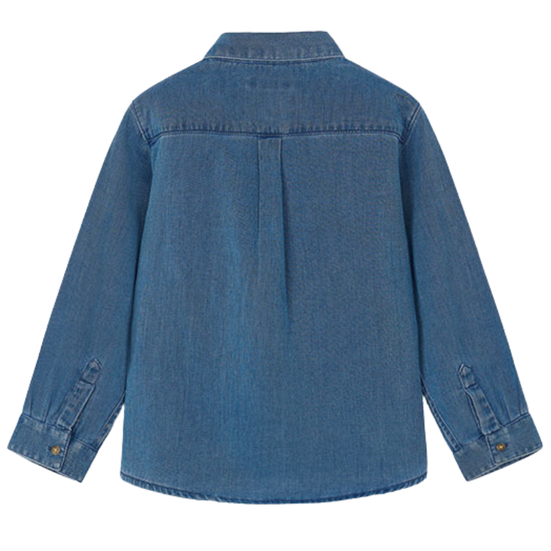 Mayoral - Long-Sleeved Soft Medium Denim Shirt