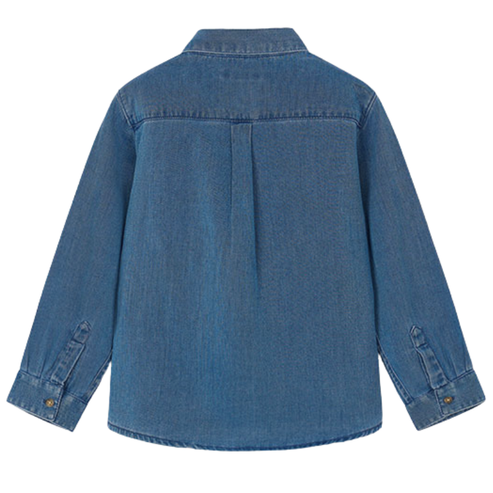 Mayoral - Long-Sleeved Soft Medium Denim Shirt
