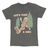 Tiny Whales - Take A Hike Front/Back Graphic Tee in Acid Black
