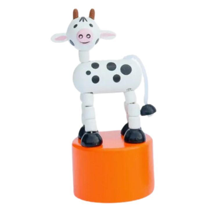 Wooden Farm Animal Push Puppets -  4 Styles Available