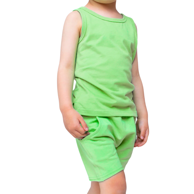 Little Bipsy - Elevated Tank Top in Electric Green