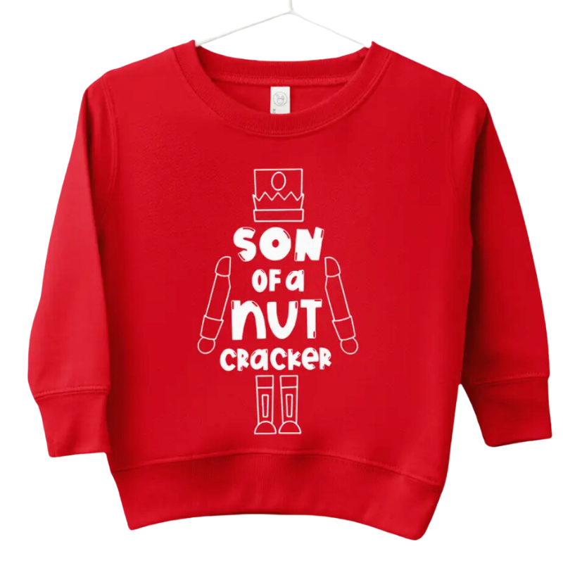 son of a nutcracker red sweatshirt