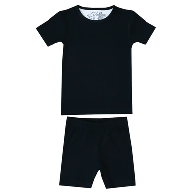 Copper Pearl - Two-Piece Short-Sleeve Pajamas in Midnight