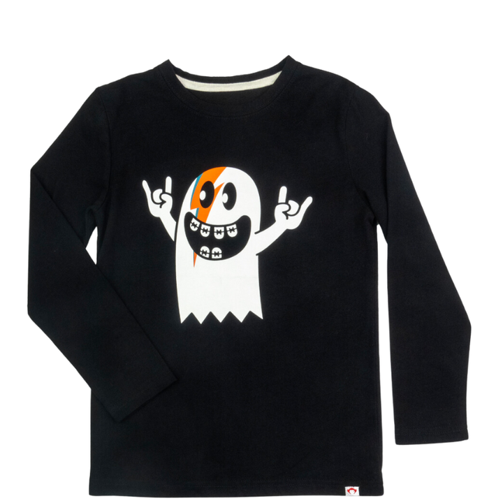 Appaman - Rock & Ghoul Long Sleeve Tee in Black