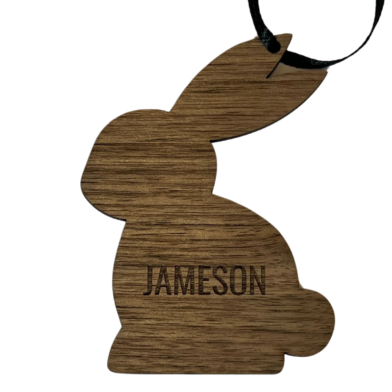 Personalized Easter Basket Name Tag - Bunny
