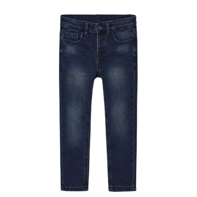 Mayoral - Boys Soft Denim Slim Jeans in Black/Blue