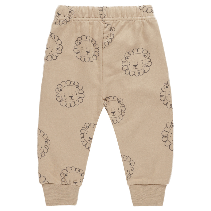 Quincy Mae - Relaxed Fleece Lions Sweatpant in Latte