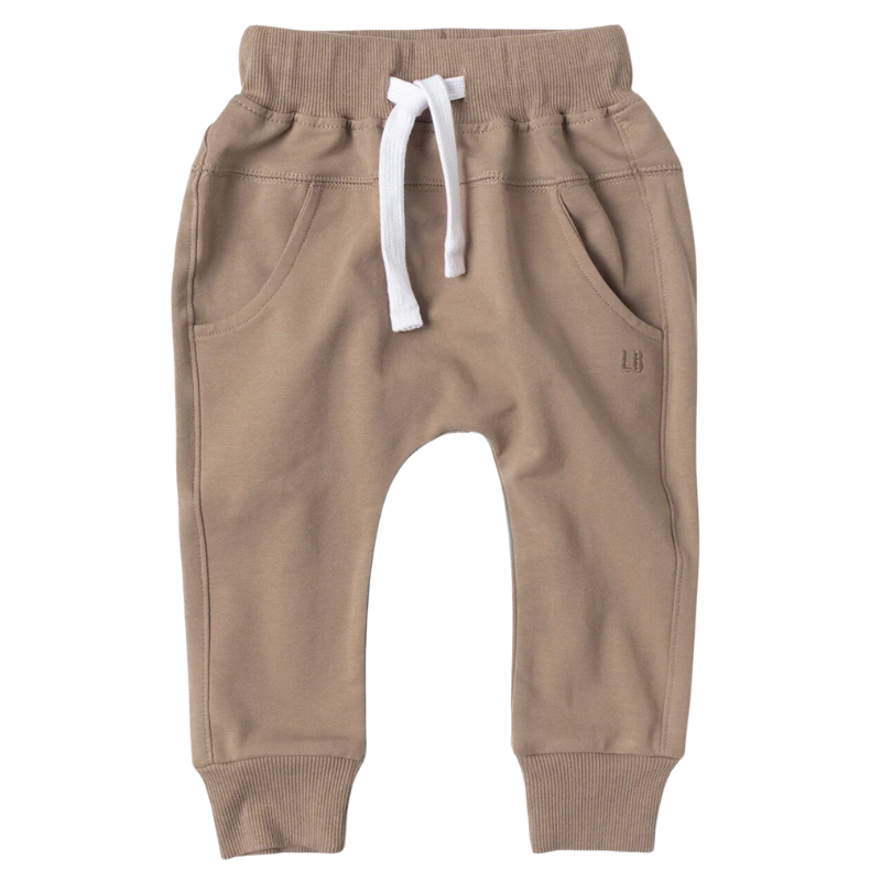 Little Bipsy joggers in taupe