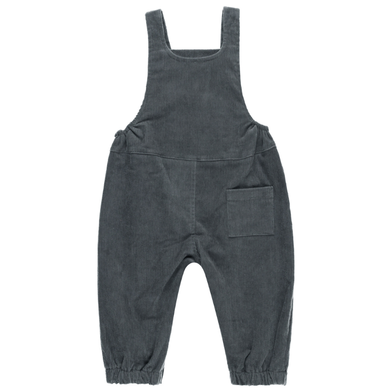 Quincy Mae - Corduroy Baby Overalls in Indigo