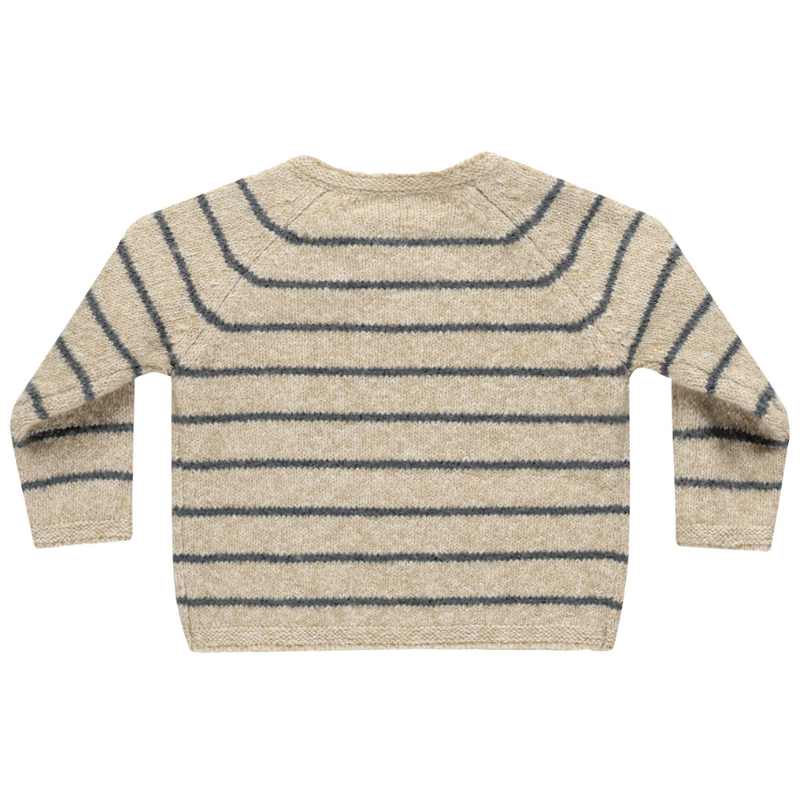 Quincy Mae - Ace Knit Sweater in Indigo Stripe