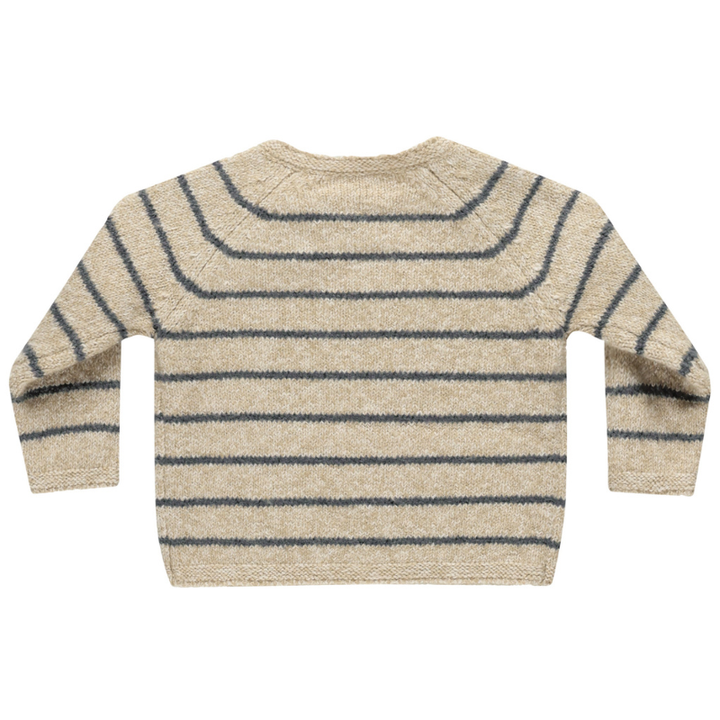 Quincy Mae - Ace Knit Sweater in Indigo Stripe