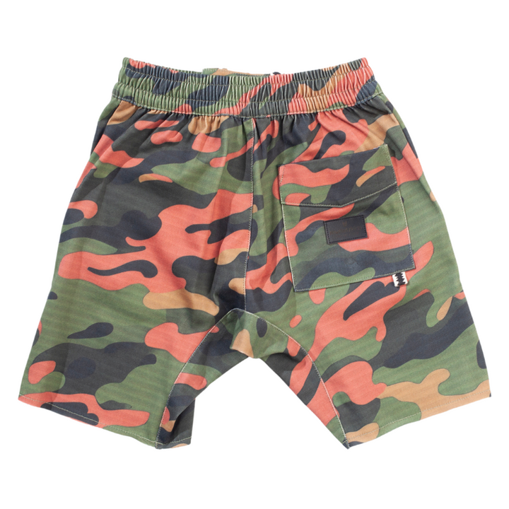 Munster Kids - Raw Rugby Short in Washed Multi-Camo