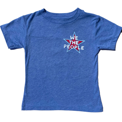 Al + Gray - We the People (Like to Party) Tee in Blue