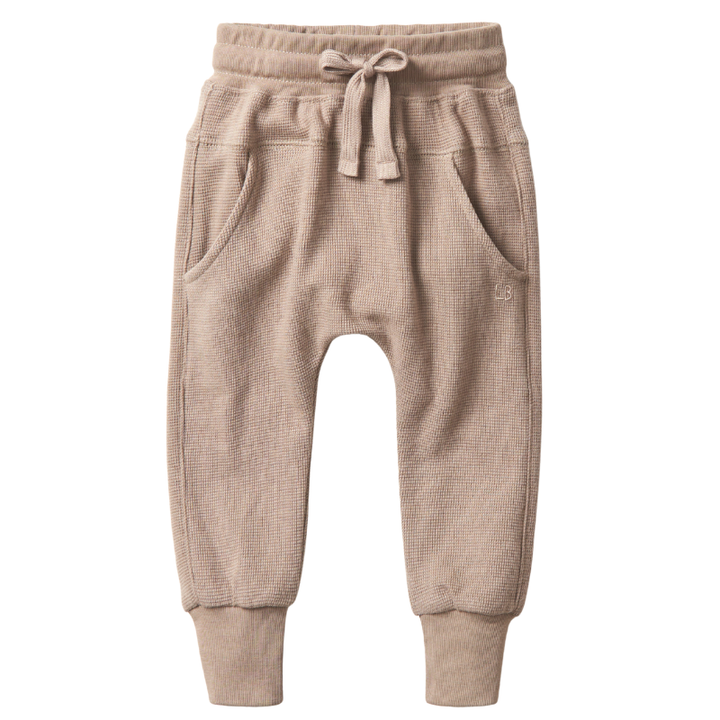 Little Bipsy - Waffle Joggers in Mushroom