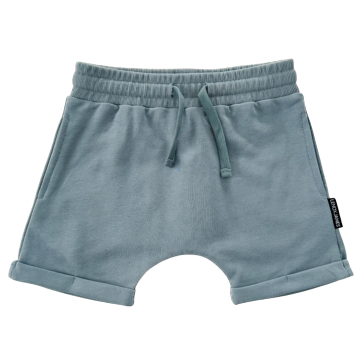 Lenox James - French Terry Harem Shorts in Denim