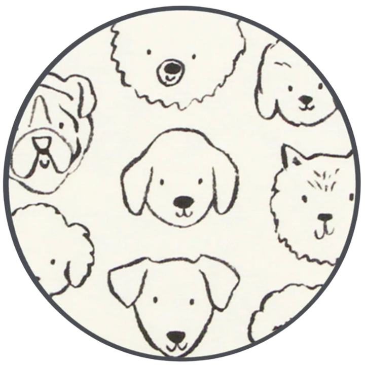 Lou Lou & Co - Infant Dane Top + Bottom Set in Cream Dogs