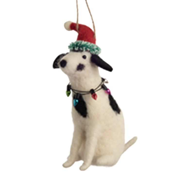 Christmas Dogs Felt Ornaments (8 Styles) - 3.5" - 5.5"