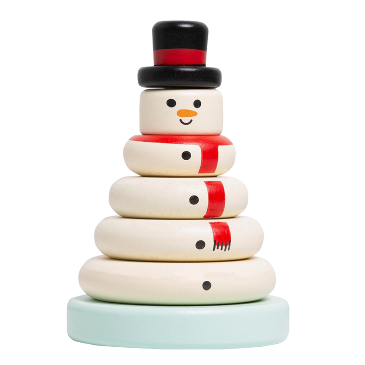 Wooden Snowman Stack Toy