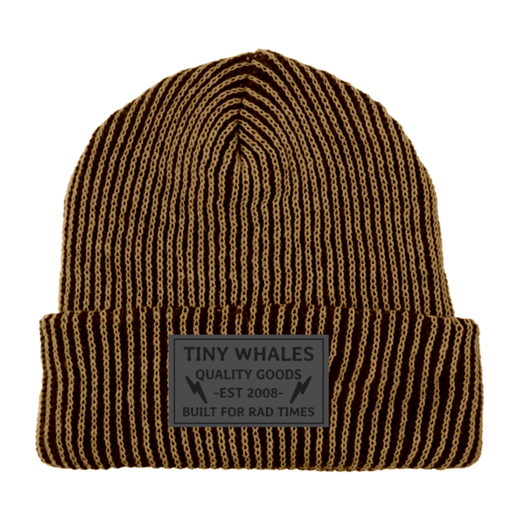 Tiny Whales - Woodsman Beanie in Sand/Brick
