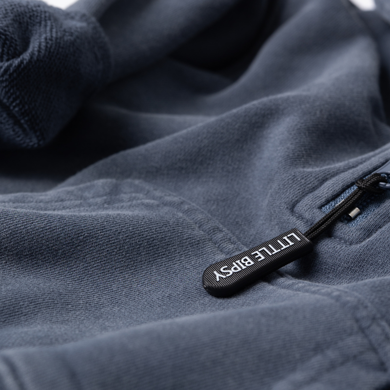 Little Bipsy - Quarter Zip Hoodie in Navy Wash