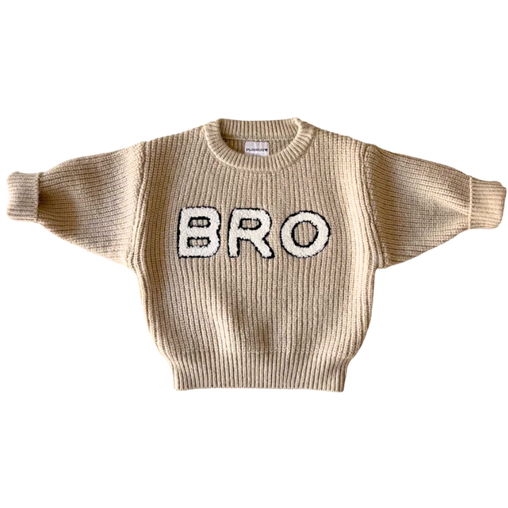 Spearmint LOVE baby Bro knit sweater