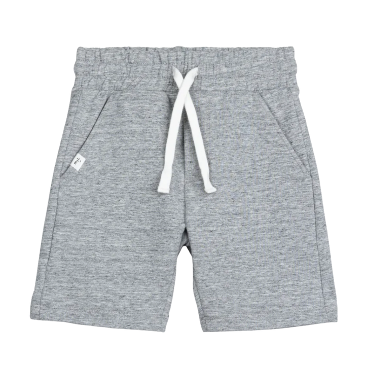 Miles - Terry Shorts in Heather Grey