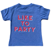 Al + Gray - We the People (Like to Party) Tee in Blue