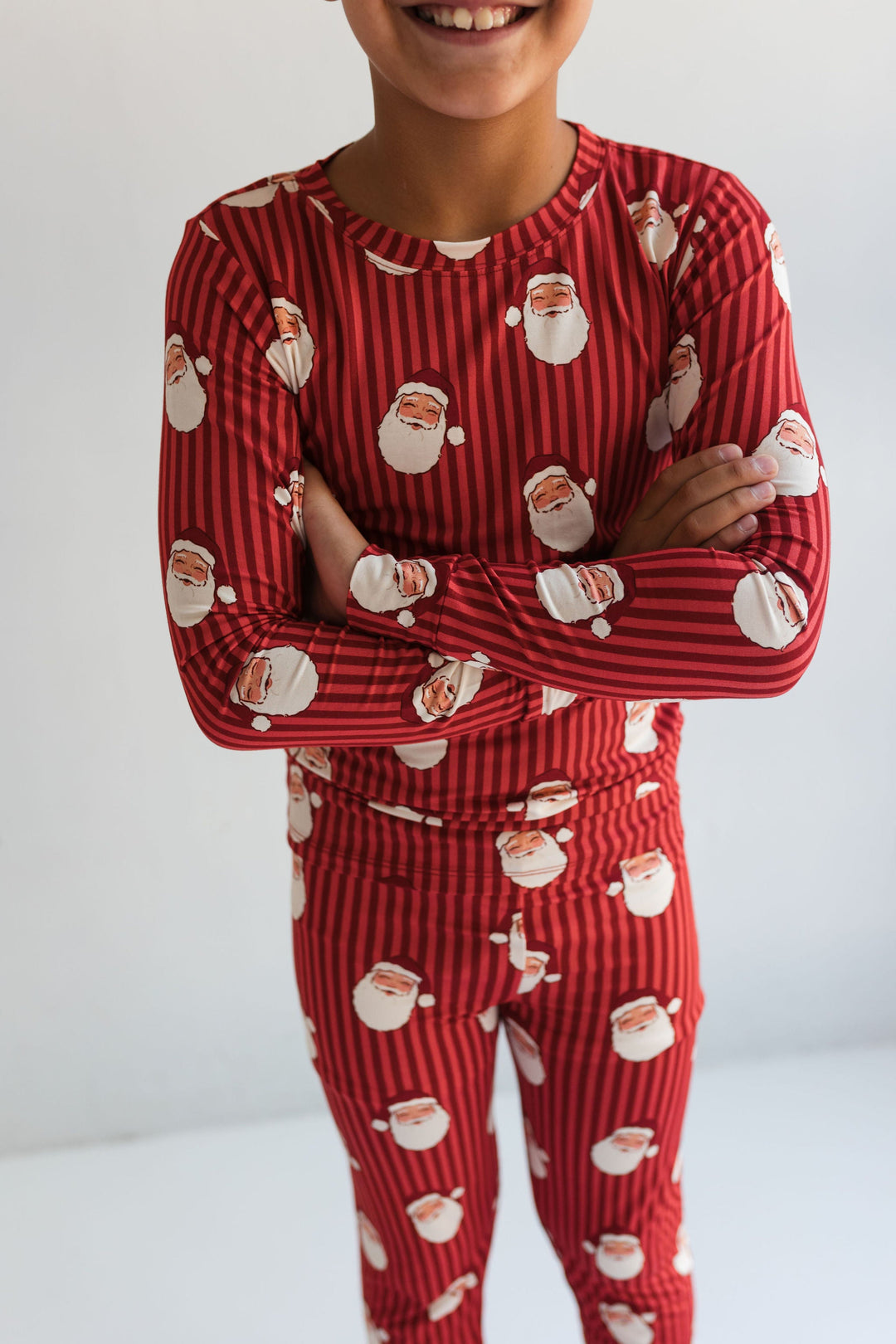 In My Jammers - Santa Two-Piece PJ Set in Red