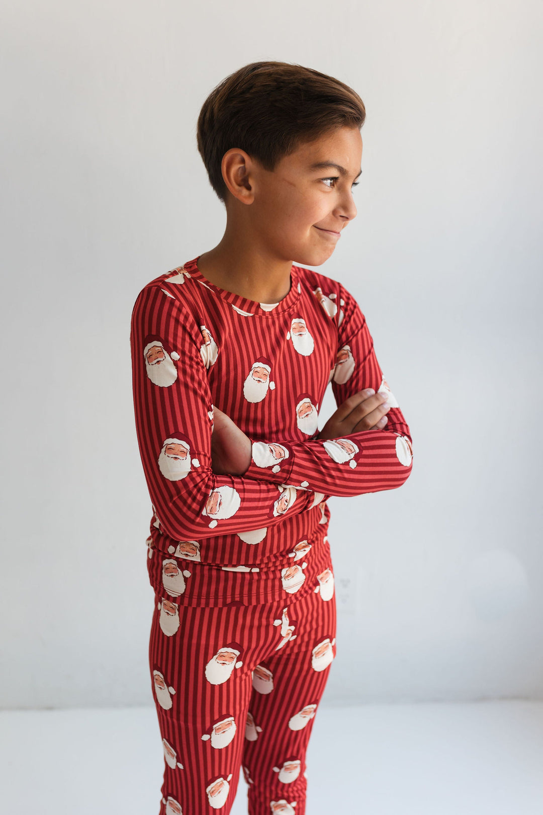 In My Jammers - Santa Two-Piece PJ Set in Red