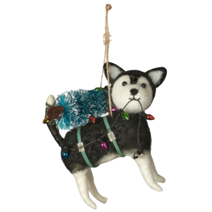 Christmas Dogs Felt Ornaments (8 Styles) - 3.5" - 5.5"