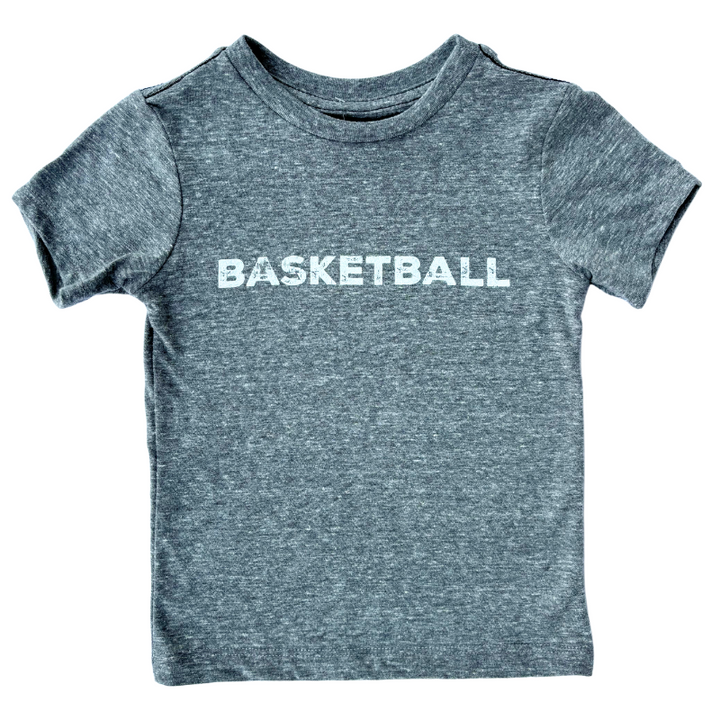 SILAS - Vintage Basketball Tee in Heather Grey