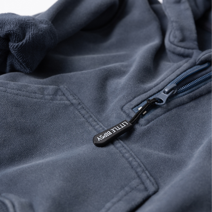 Little Bipsy - Quarter Zip Hoodie in Navy Wash