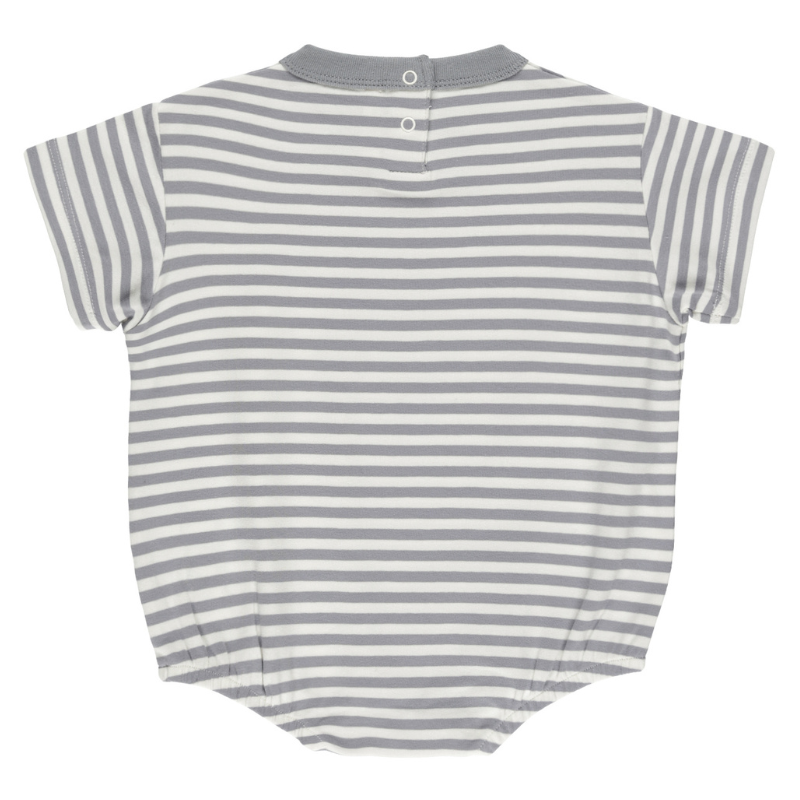 Quincy Mae - Relaxed Romper in Blue Stripes