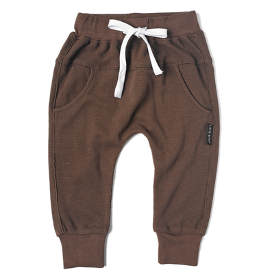 Little Bipsy - Waffle Joggers in Cocoa