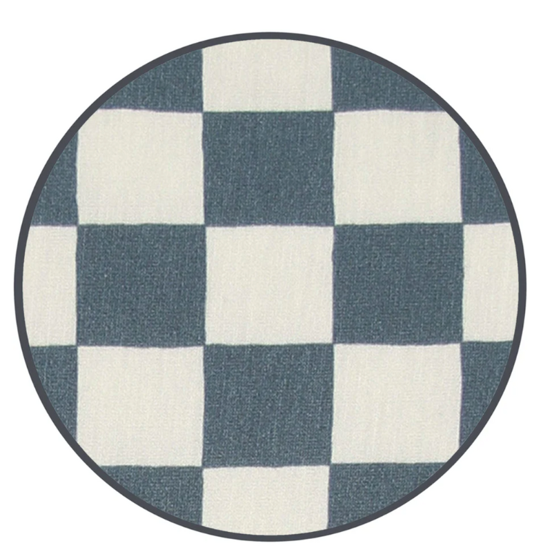 Lou Lou & Co - Infant Miles Knotted Hat in Cream/Blue Checks