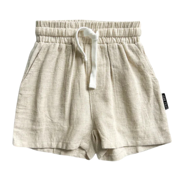 Little Bipsy linen shorts in sand
