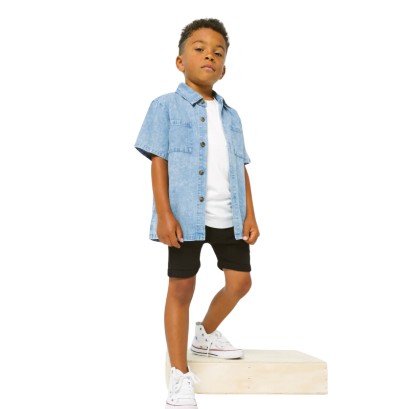 Little Bipsy - Cargo Sweatshort in Black