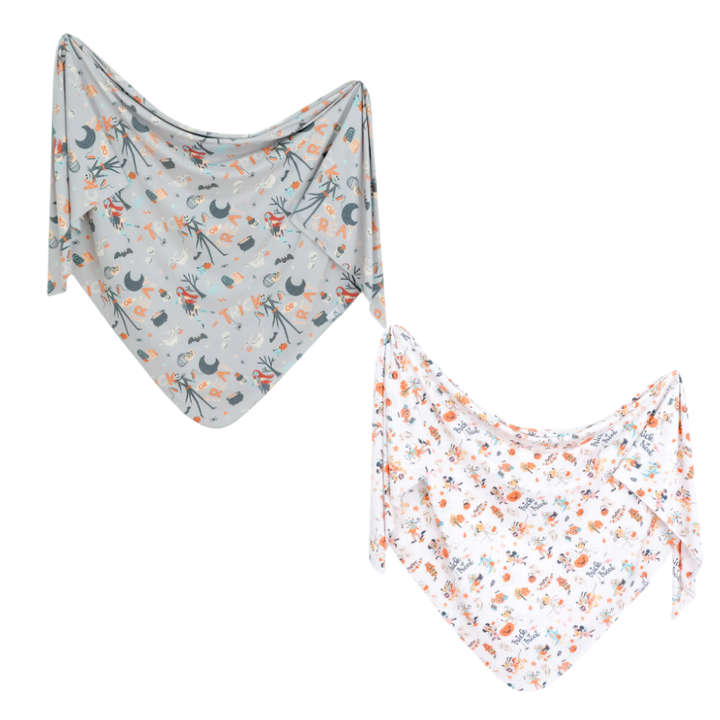 Copper Pearl - Baby Stretch Knit Swaddle Blanket - Disney Halloween