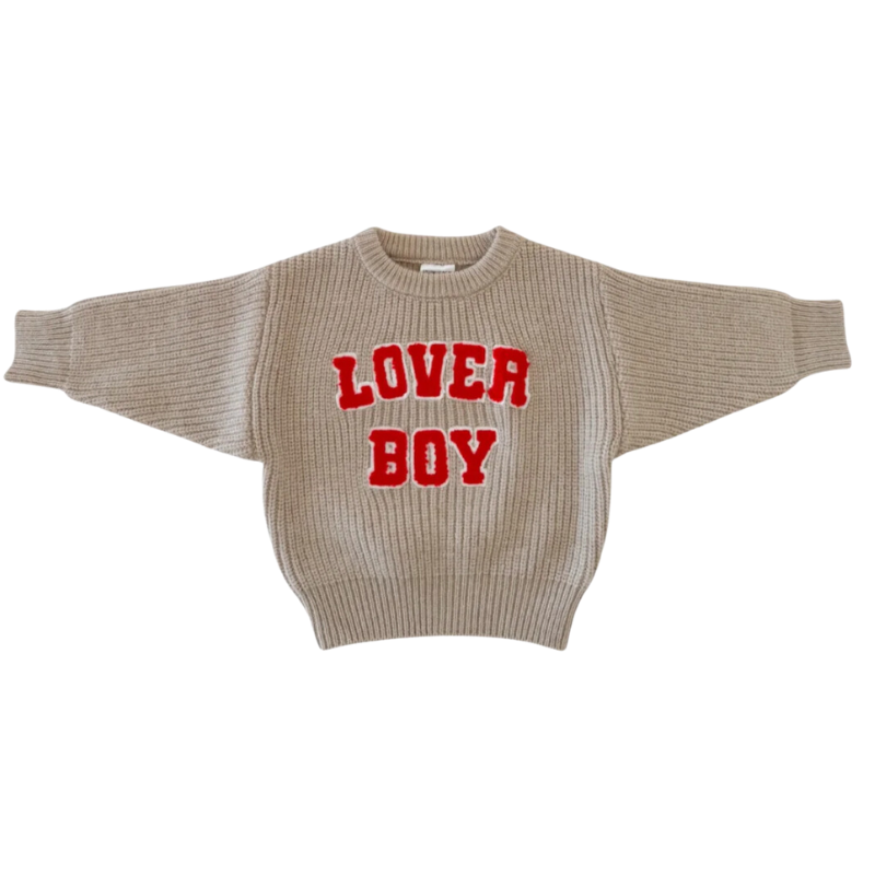 Spearmint LOVE - Baby Lover Boy Sweater in Cocoa